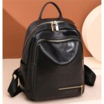 vintage soft leather backpack - Image 3