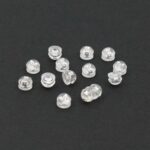 Silver ear plugs, one pack